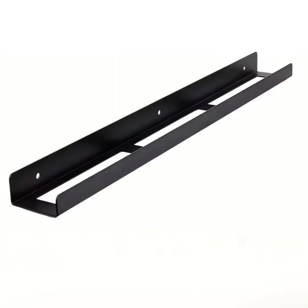Iron Spray Bottle Holder Wall Mounted Multiple Compartments Spray Bottle Storage Rack Black Wall Mounted Organizer