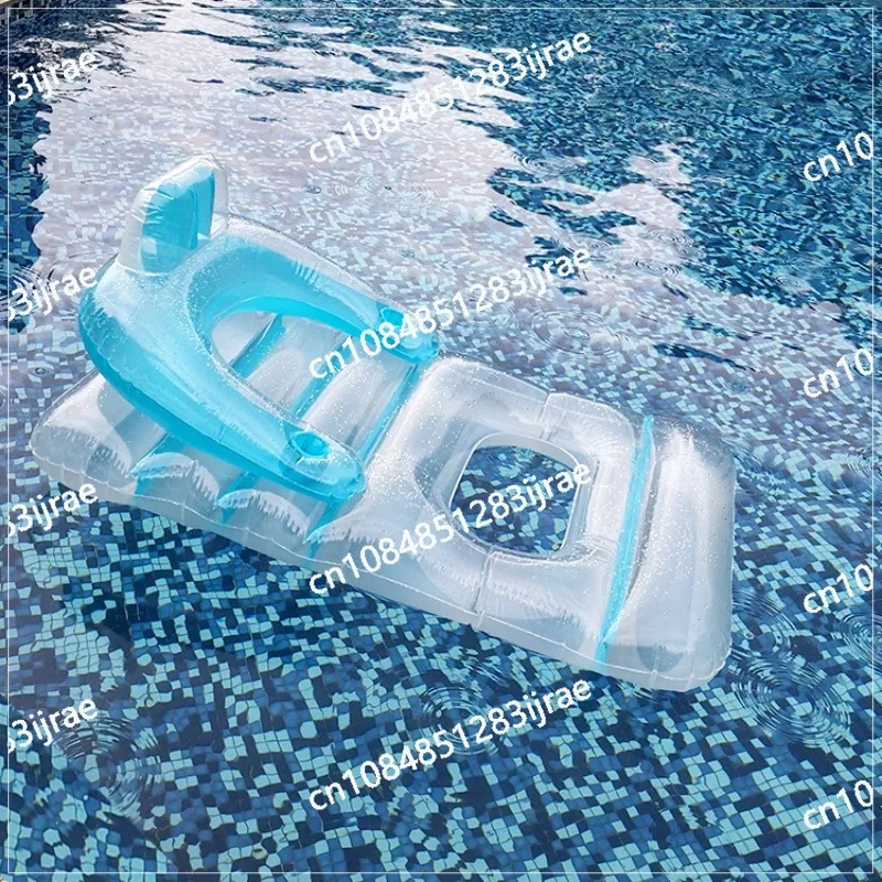 Adult Pool Beach Loungers, Inflatable Floating Drainage