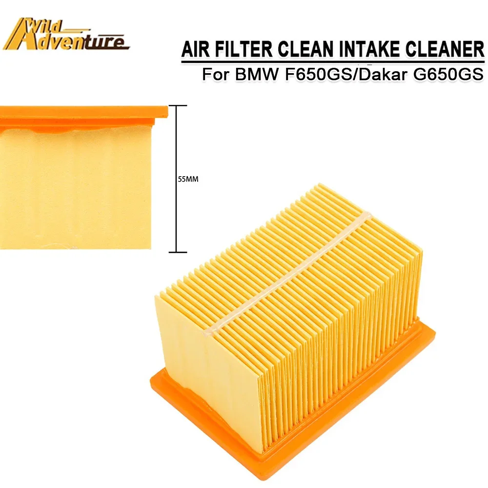 Para BMW F650GS F 650 GS Dakar 2001-2007 G650GS G 650 GS Sertao 2008-2015 accesorios de limpieza de filtro de entrada de aire para motocicleta