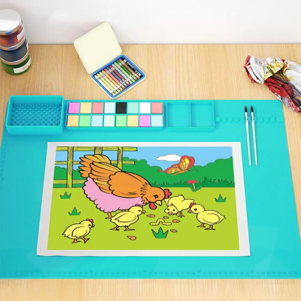 Гибкий универсальный силиконовый коврик с рисунком граффити