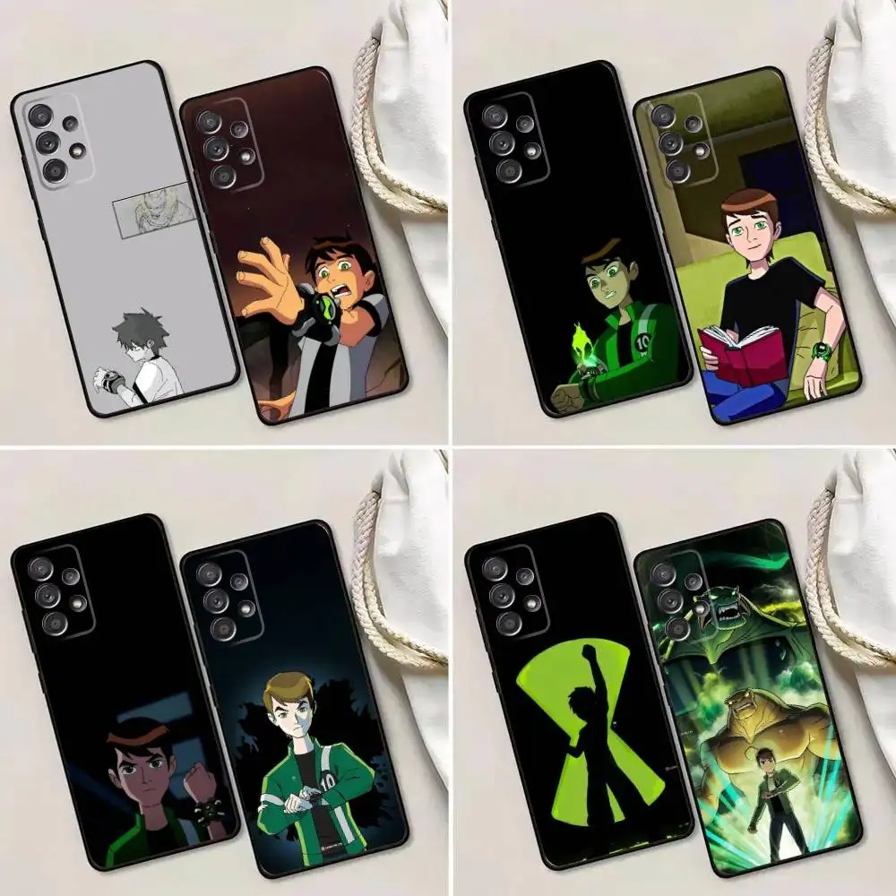 

B-Ben Cartoon Phone Case For Samsung Galaxy A13,A21s,A22,A31,A32,A52,A53,A71,A80,A91 Soft Black Phone Cover