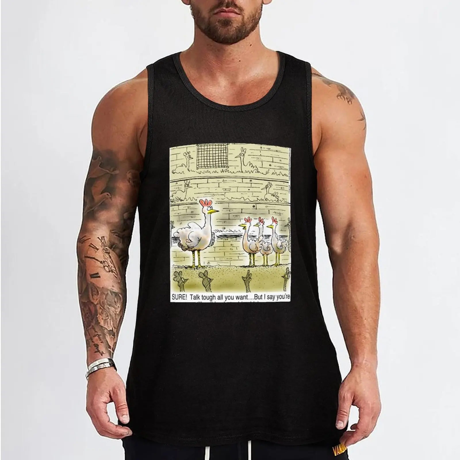 The Big Chicken - head of the chicken coop. Tank Top Men's summer clothes 2024 t-shirts for men