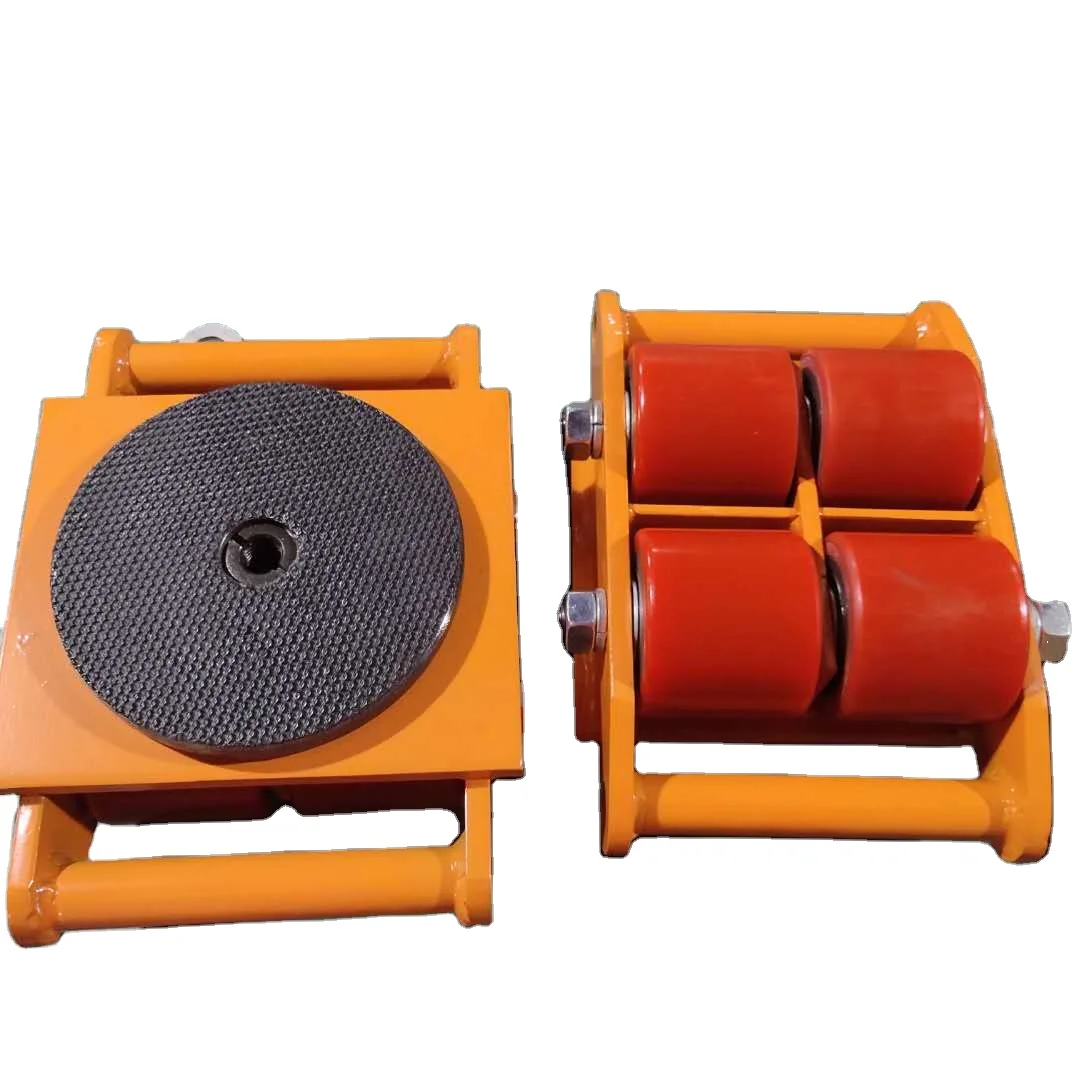 6T-25T Heavy Duty CRA Straight Roller Skates, Industrial Load Moving Equipment with Ball Bearings Transfer Skating System