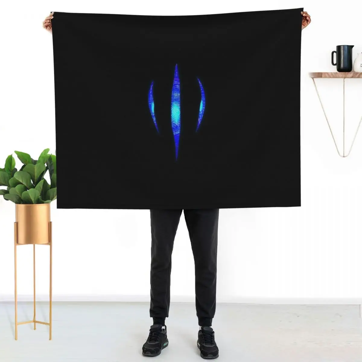 Omen Throw Blanket Cozy Light Blanket for Travel Camping Picnic