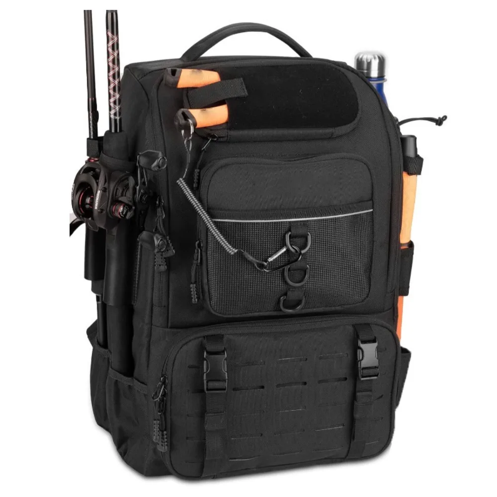 

40L Fishing Tackle Backpack Multifunctional Oxford Cloth Fishing Bag Large Capacity Fishing Gear Storage Bag Fishing Equipment