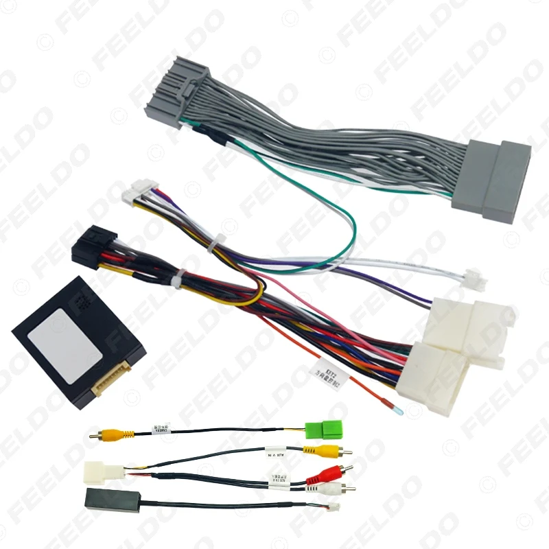 

FEELDO автомобильный 16-контактный аудио жгут проводов для Mitsubishi Pajero 4X4 послепродажный стереоустановочный адаптер проводов