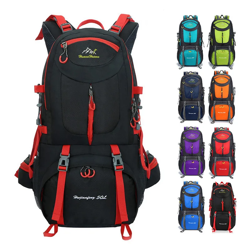 Large Capacity Mountaineering Bag Hiking Backpack Durable Multi-Functional Outdoor Sports Shoulder Bag for Travel Mountain Climb