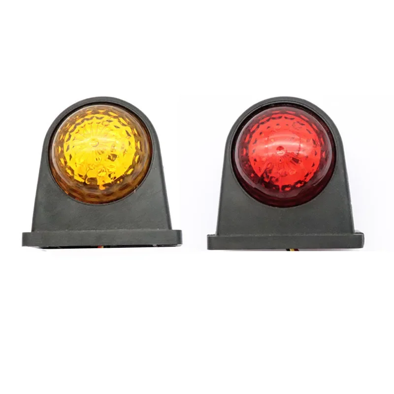 Feux de position latéraux pour remorques, feu de position latéral, feux de stationnement de camion, feu de dégagement arrière de tracteur, LED rouge et blanc, 2x12V, 24V