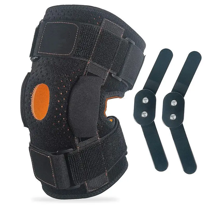 Knee Pad Brace with Side Stabilizers Knee Support Sport Kneepad Patellar Tendon Joint Pain Relief Meniscus Tears Tendinitis