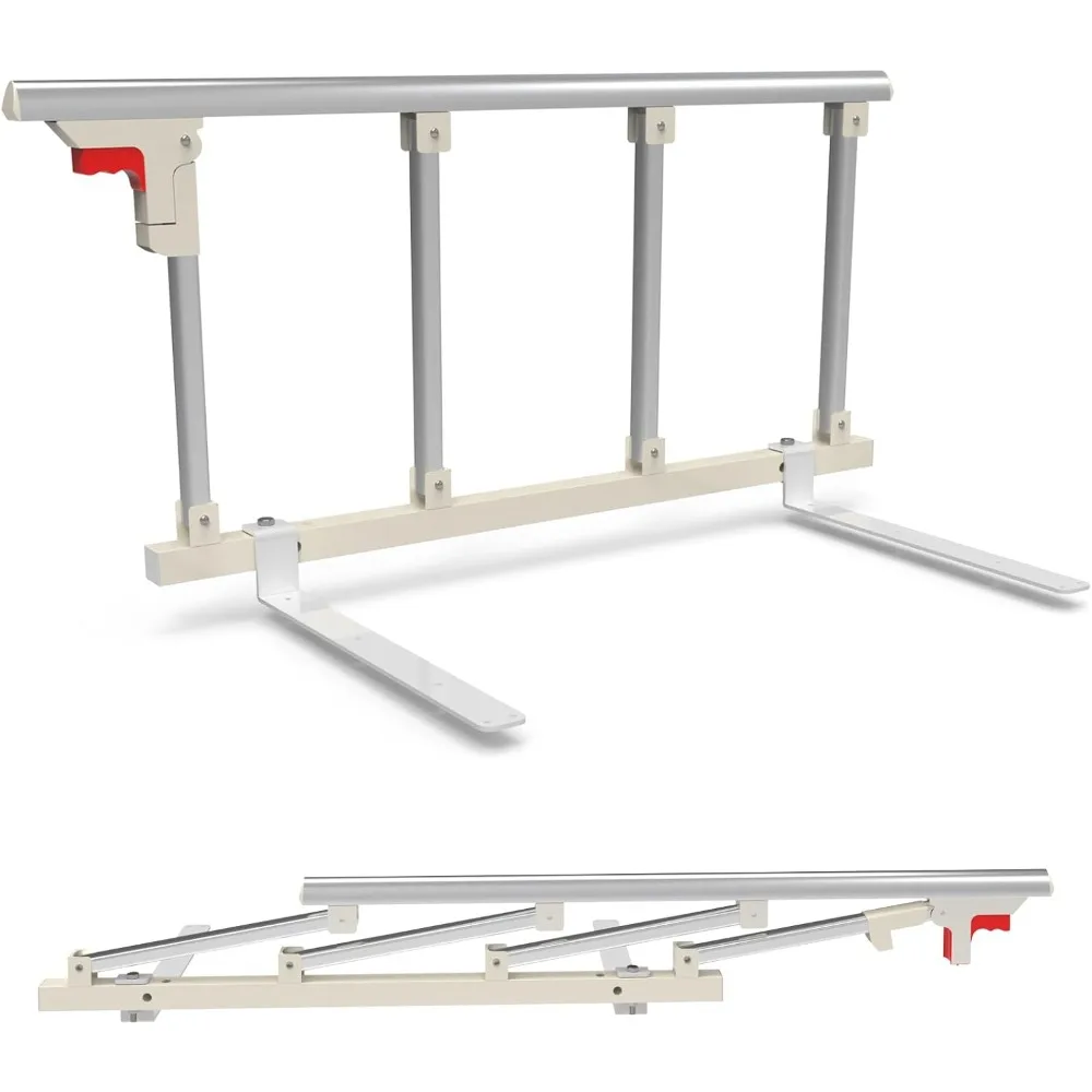 

Bed Rails for Elderly Adults Safety, Folding Bedside Assist Rail Handle, Collapsible Bed Fence Preventing Falling for King, Quee