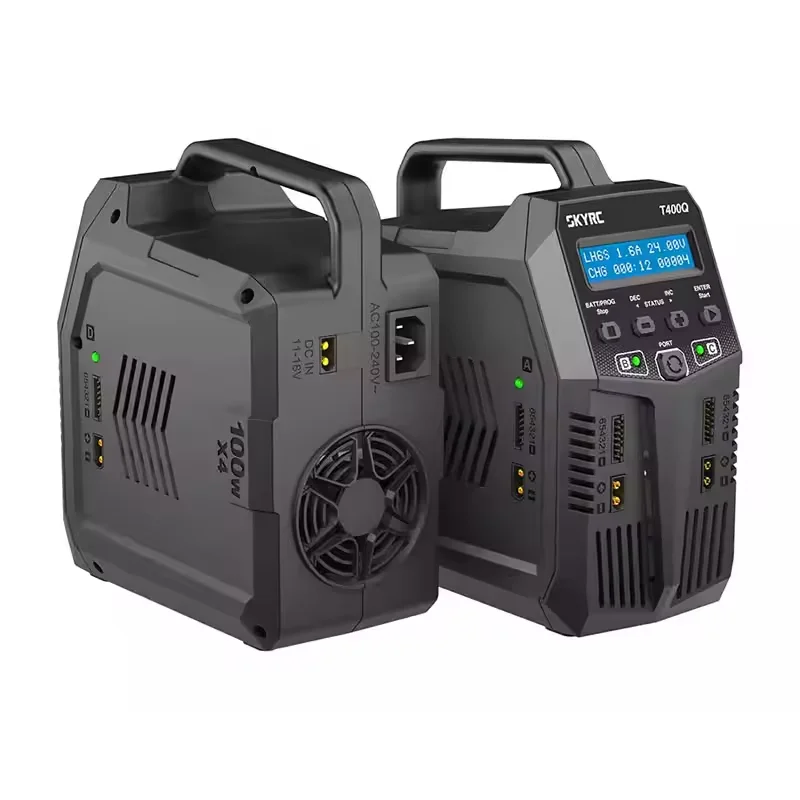 SKYRC T400Q 4*10W 4-channel intelligent balance charger AC /DC built-in power supply