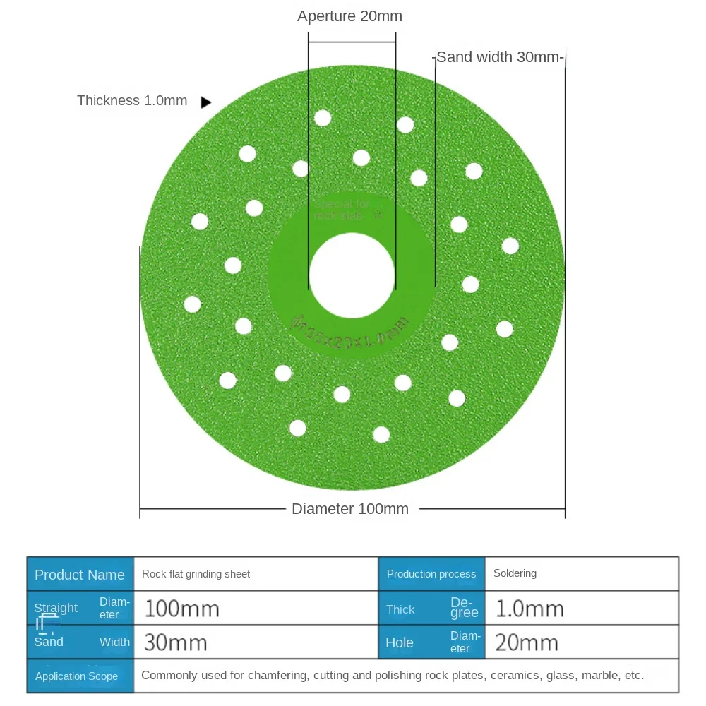 Süper Ince Kesme Diski 4 inç/100mm Çap Porselen Cam Seramik Karo Mermer Elmas Testere Kesme Bıçağı 100 Açı Öğütücü için