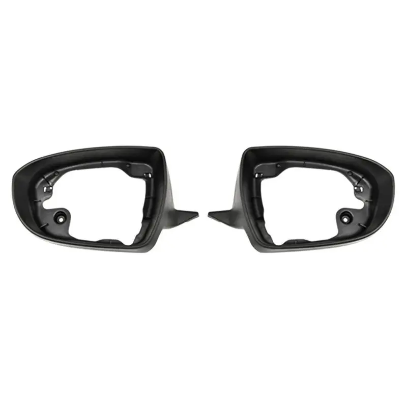 Latest 1 Pair Rearview Mirror Glass Frame Lens Cover Rear View Mirror Shell Reverse Cap Black ABS For Kia K5 Optima 2011-2015