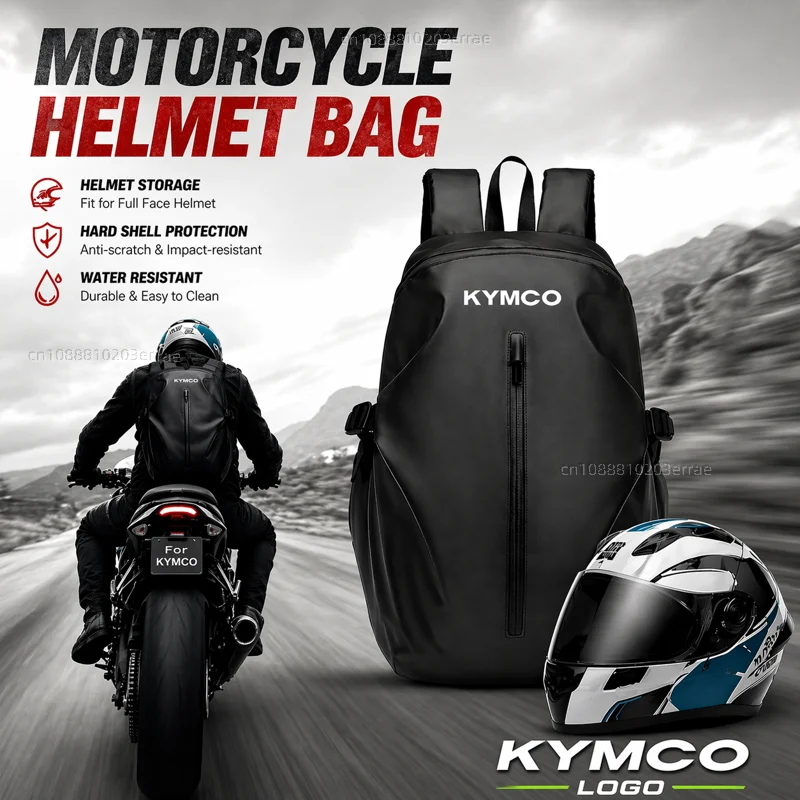 

Knight Backpack Motorcycle Helmet Bag Travel Equipment Waterproof Large Capacity For KYMCO Xciting 250 300 400 AK550 AK 550