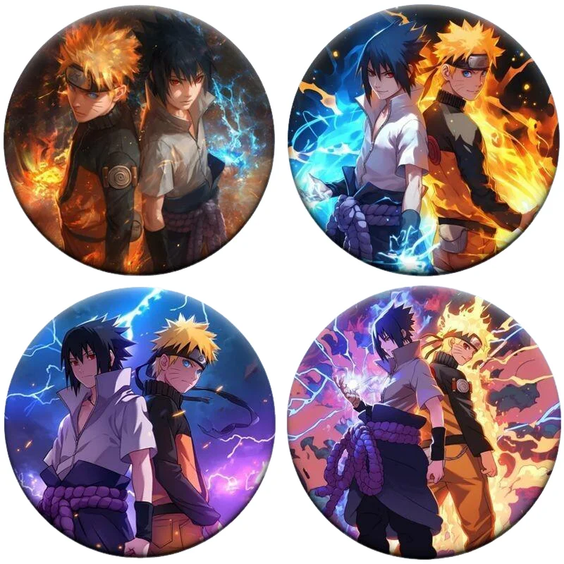 Anime Merchandise Naruto - Naruto Anime Badge 58Mm Tinplate Enamel
