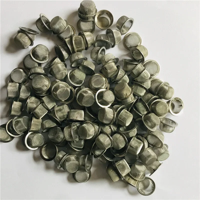 100pc Stainless Steel Metal Screen filters Smoke Accessories about 0.5 inches for Crystal Quartz Smoking pipes