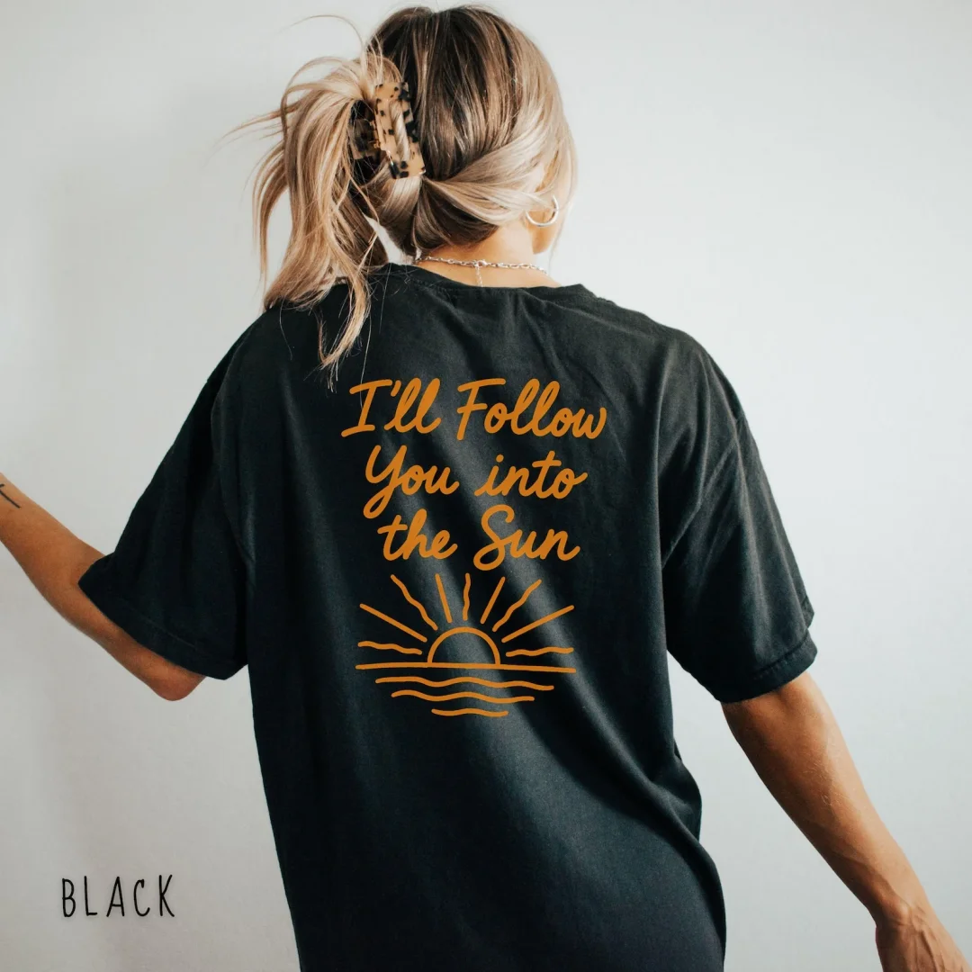 I'll Follow You Into The Sun Army T-Shirt aus Baumwolle, KPOP-Fan-Konzert-Outfit, Sommer-T-Shirt für Herren, Kinderkleidung, T-Shirt für Damen, Y2k ﻿ – Detail 6