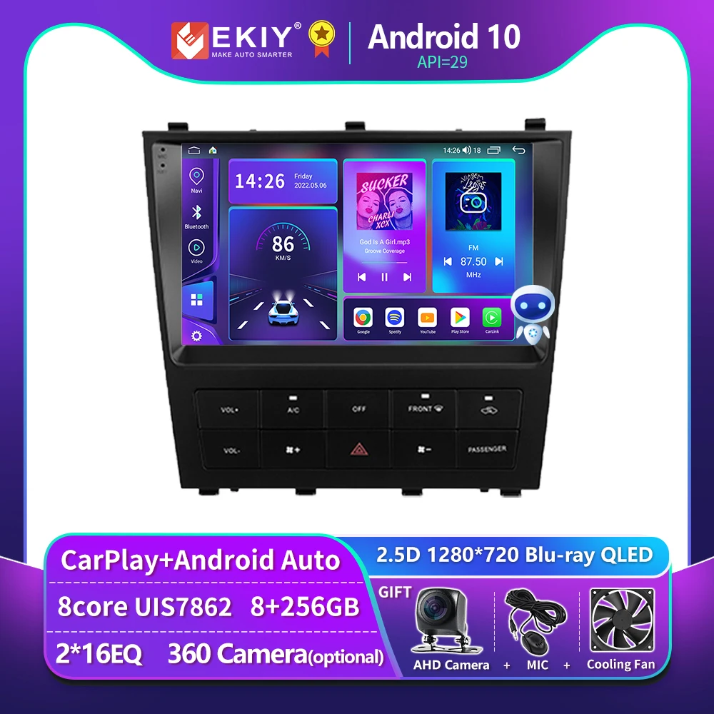 EKIY T900 QLED Android Car Radio For Lexus IS200 XE10 1999 - 2005 For Toyota Altezza XE10 1998 - 2005 Multimedia Navi GPS 2 Din