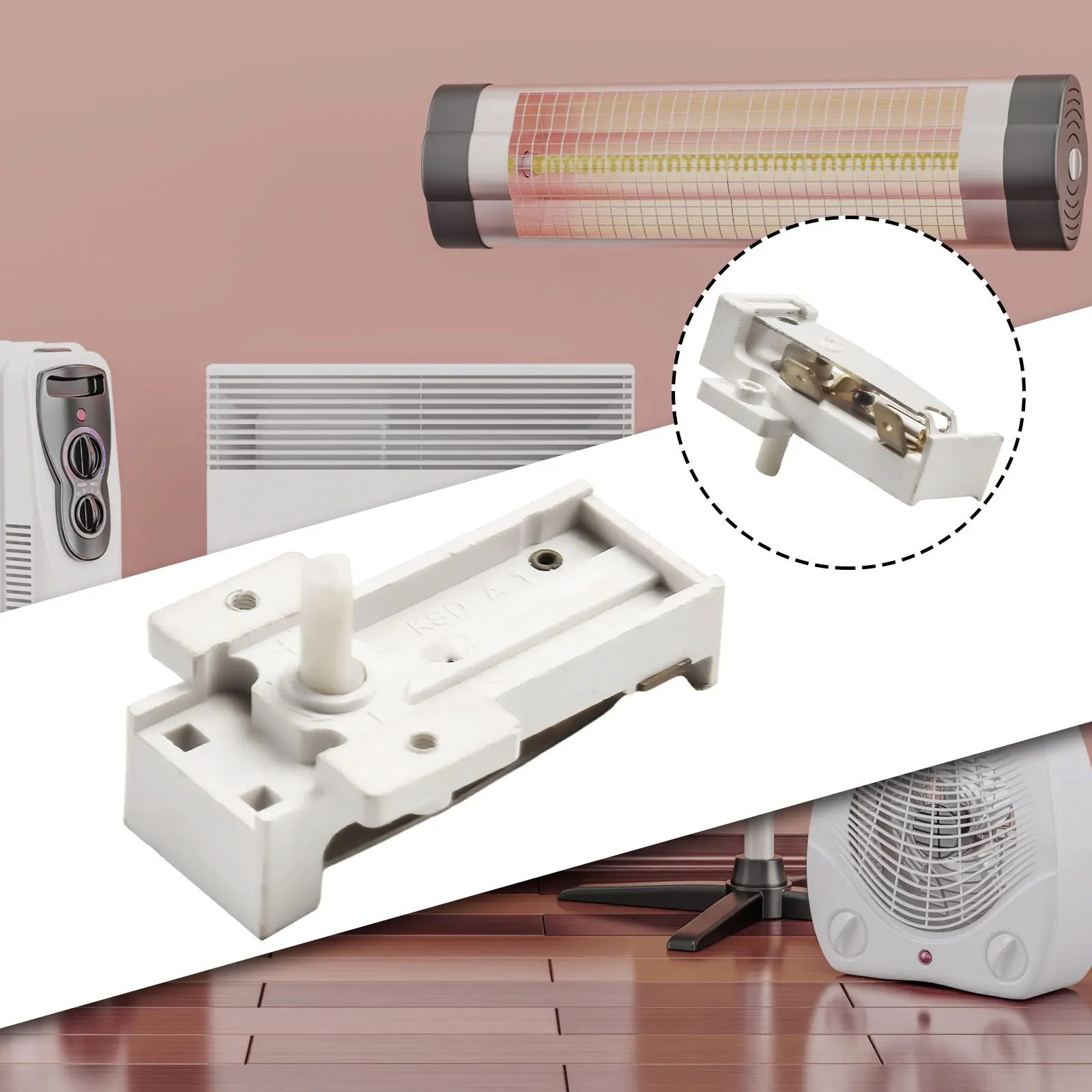 1 X Electric Heater Thermostat 250V16A Temperature Control Switch Electric Oil Heate 52*20mm Temperature Control Regulator