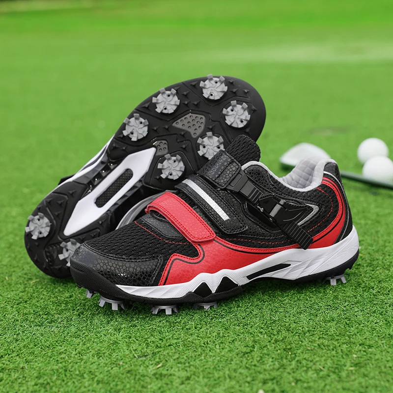 

New Luxury Brand Men Women Golf Training Brand Designer Golf Shoe for Unisex Anti-Slippery Spikes Golf Sneakers Couples Big Size