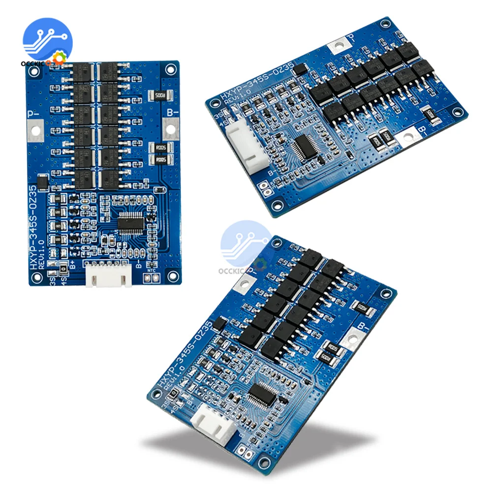 BMS 3S 4S 5S 12V 16.8V 21V 35A 18650 pokrywa baterii litowej płytka li-polymer Balance moduł ładowania