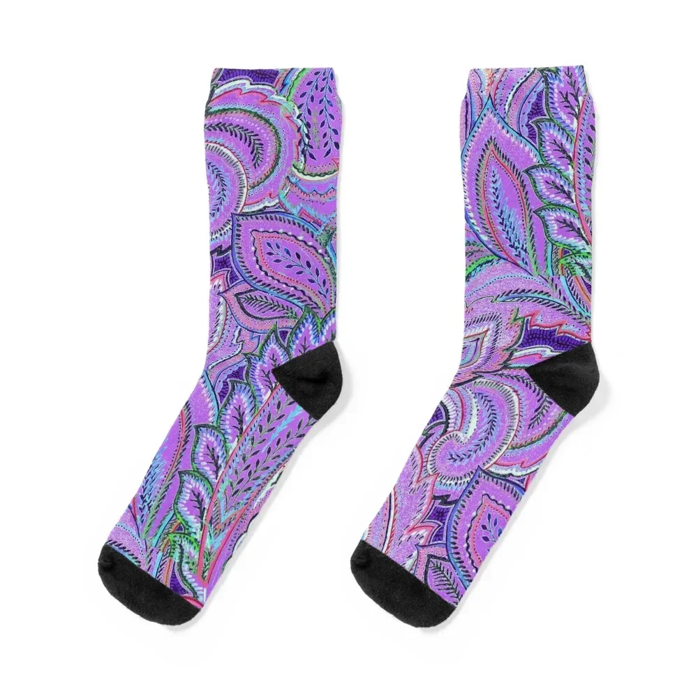 

paisley lilac Socks sport funny gifts Men's Girl'S Socks Men's