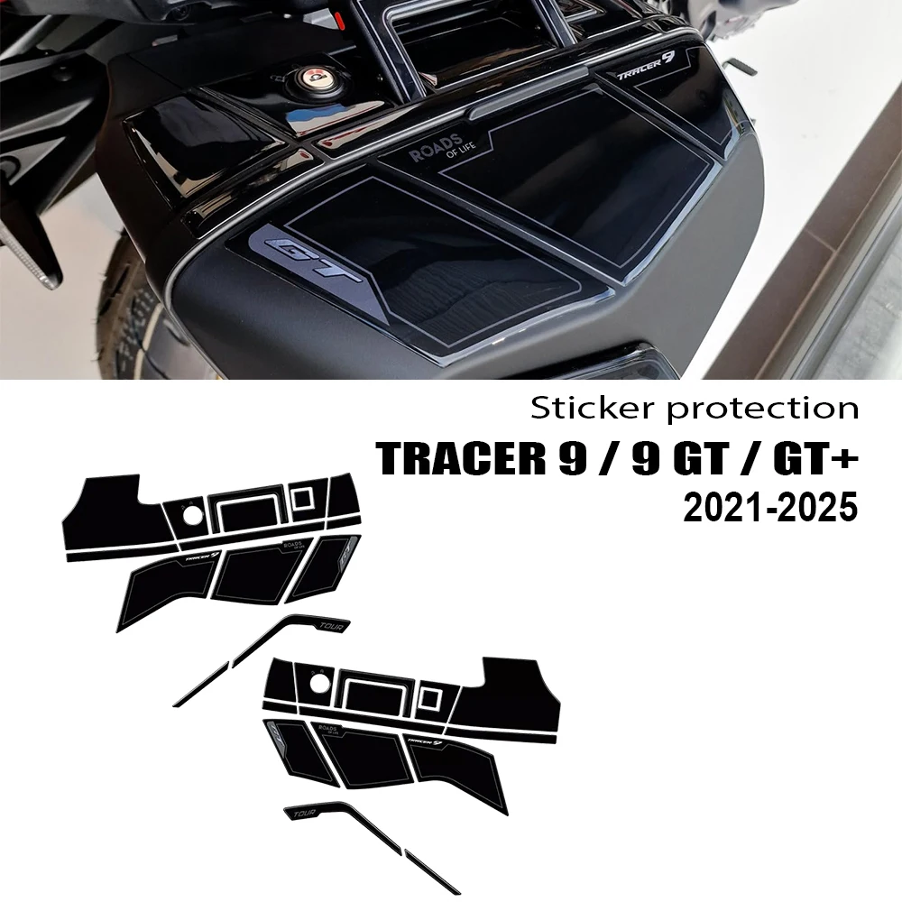 

For Tracer 9 Tracer 9 GT Tracer 9 GT+ 2021 2022 2023 2024 2025 Motorcycle Suitcase Decal 3D Resin Sticker Protective Decor Kit