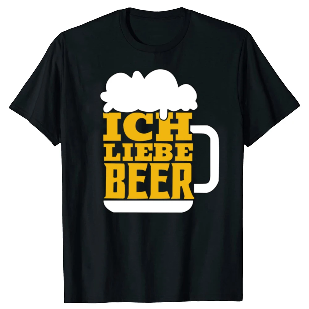 Oktoberfest Ich Liebe Bier Grafik-T-Shirts Herrenbekleidung Lustiges Deutsches Bayerisches Festival Getränke-T-Shirt Damen-Oberteil Weiches Lässiges Oberteil – Detail 2