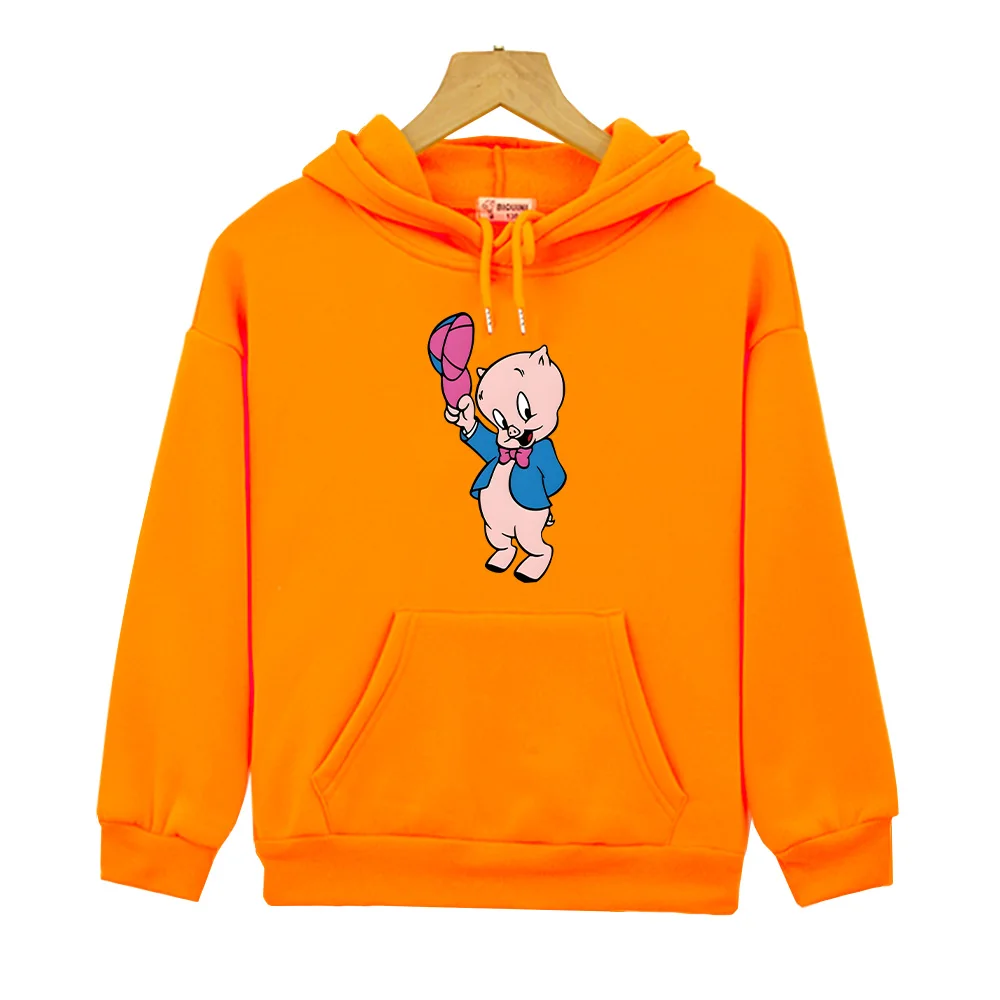 The Day The Earth Blew Up A Looney Tunes  Porky Pig Hoodies Boys Girls Children Sweatshirts Cute Baby Clothing Cartoon Pullovers