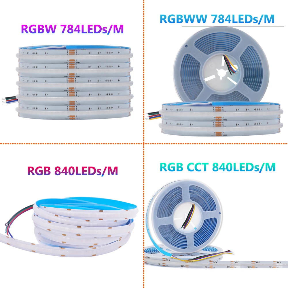 24V Tengericső ledes csík ligh RGBCCT RGB 840leds RGBW RGBWW 784leds Alkalmazkodó m ledes Magnószalag szabályozható Vonalas Világítás Pántlika 1M 2M 3M 4M 5M