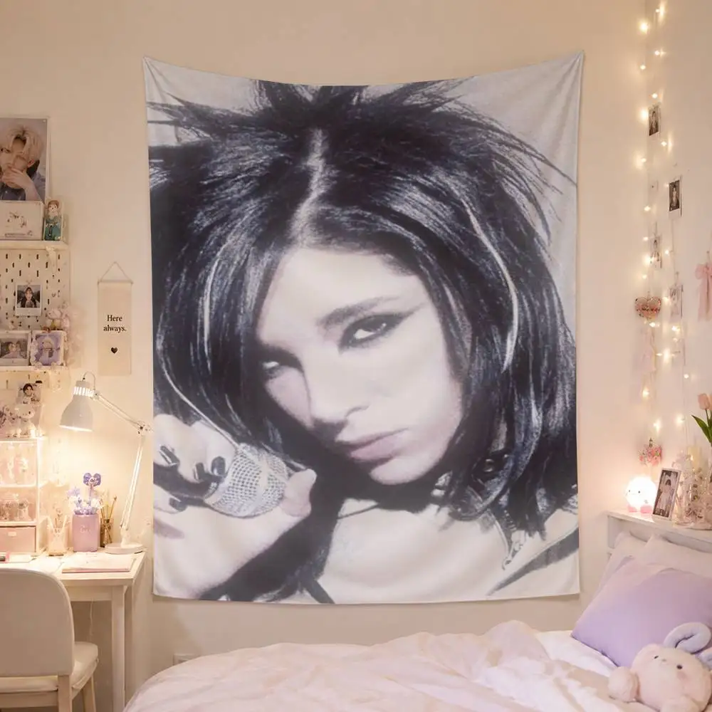 Bill Tom Kaulitz Tokio Hotel Flag Digital Printing Banner for Garage Wall Out Door Decoration