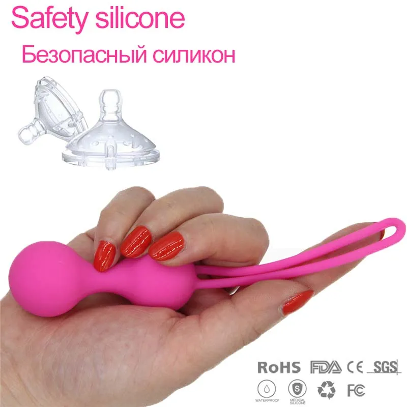 Safety Silicone Vagina Balls Female Sex Toys Kegel Balls Ben Doll Balls Vaginal Tightening Exercise Vibrators Flirting Sex Toys