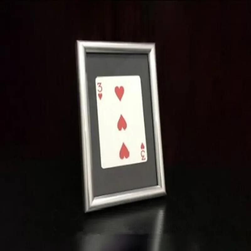 Japanese Signed Card Thru the Frame (11cm*16cm) Stage Magic Tricks Card Vanishing Illusions Magician Toys Fun Close up Magia