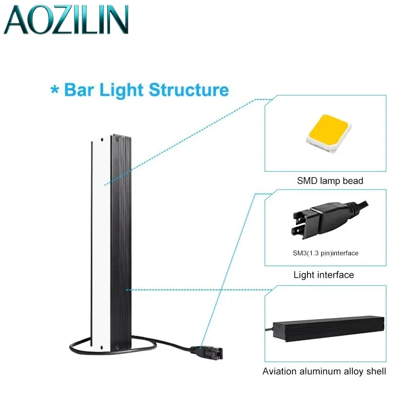 AOZILIN 2BRD54050 High Brightness 35W SMD LED Bar Light Machine Vision Automation Inspection