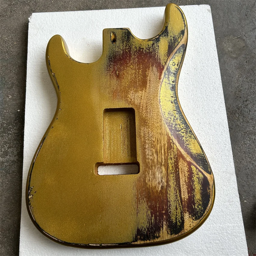 DIY Ruins Guitar Body, Gold Set Sunset Color Wholesale and Retail, Connection Width 57MM