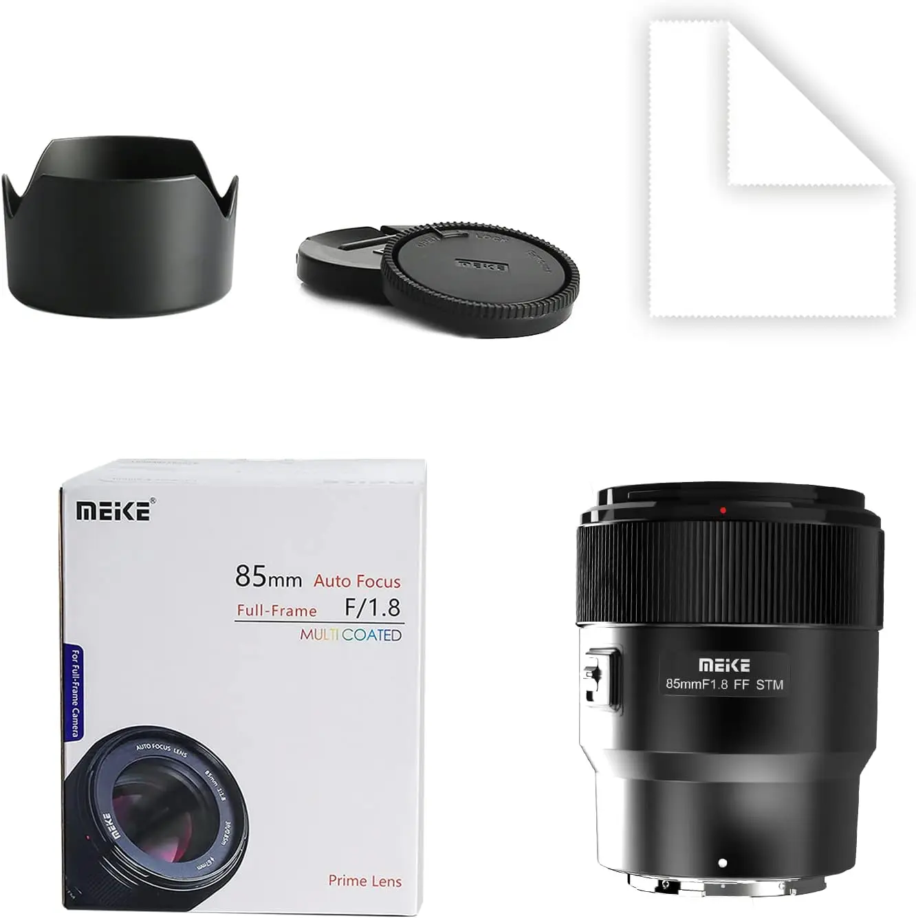 Meike 85mm F1.8 Auto Focus Medium Telephoto STM Stepping Motor Full Frame Portrait Lens for Sony E Nikon Z Fujifilm X Canon Came