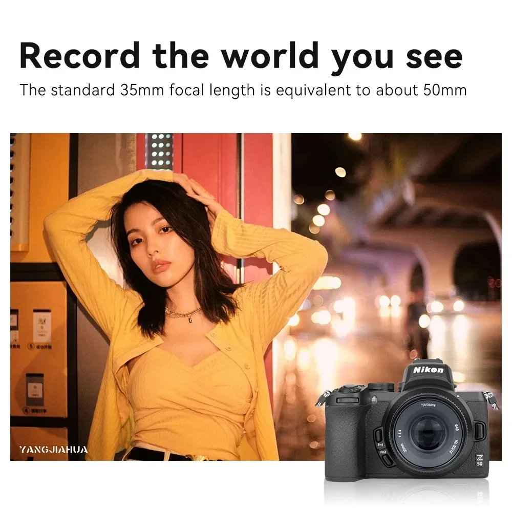 7 الشرفيين 35 مللي متر F1.4 مارك II APS-C رئيس عدسة لسوني ZVE10 NEX-6 فوجي فيلم FX كانون EOS-M أوليمبوس لوميكس M43 كانون RF نيكون Z5 #3