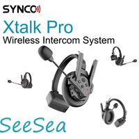 Synco Xtalk Pro 2.4G Full-Duplex Single-Ear Remote Headset Wireless Intercom System for Film and Television Shooting Team Studio