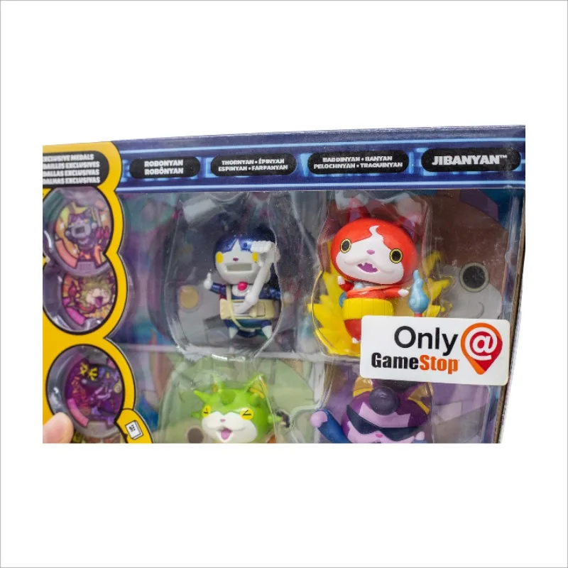 Original Yokai Watch Anime Figure Robonyan Thornyan Baddinyan Jibanyan Exclusive Medals Figures Model Toys Collect Ornaments