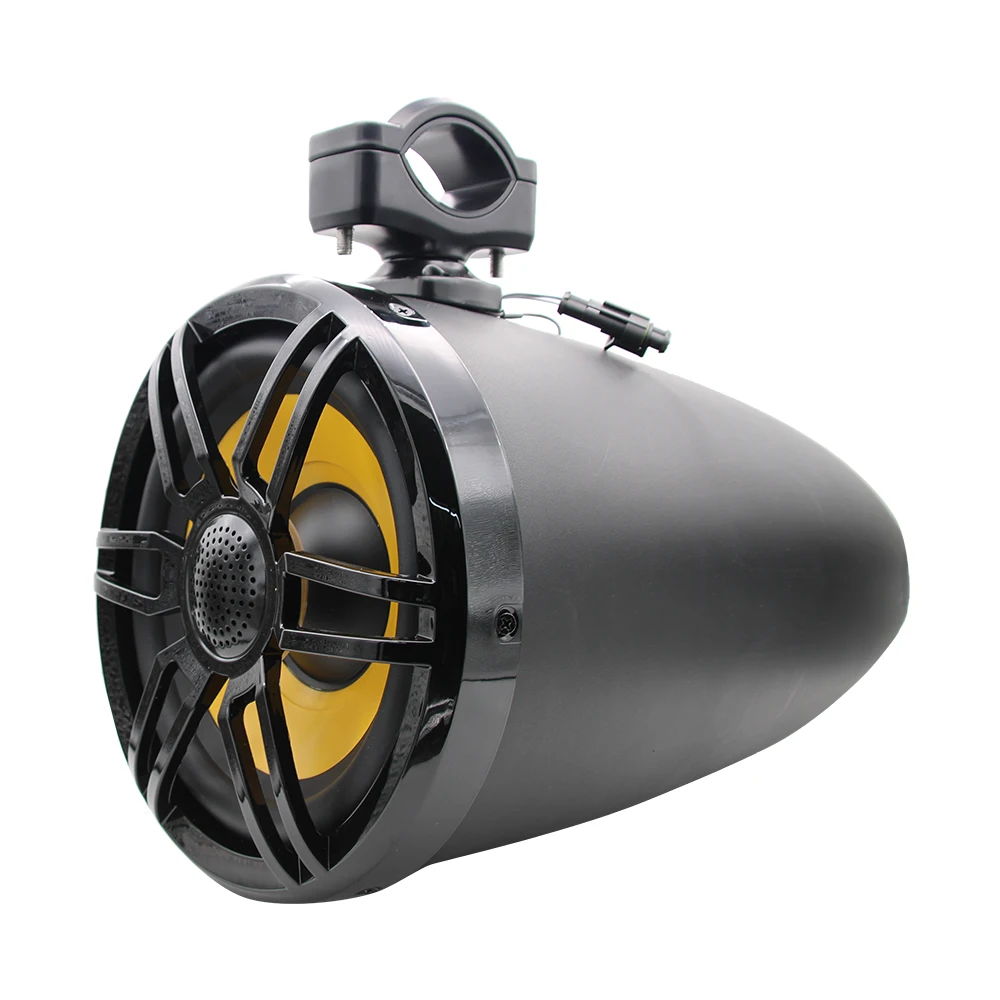 10'' Marine Wake Tower Speaker Accessory Waterproof H-6110 Black IP66 Yacht Boat ATV UTV With Swivel