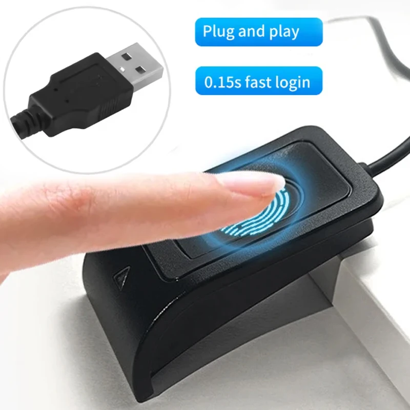

Biometric Fingerprint Login USB Reader Scanner Module Device For Windows 10 11 Hello Biometrics Security Key Safe Account Login