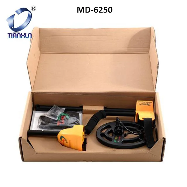 Профессиональный металлоискатель Tianxun MD-6250 с высокой чувствительностью для поиска в грунте