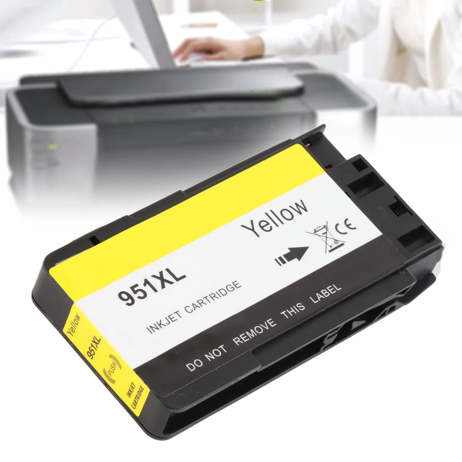 Yellow Ink Inkjet Printer Cartridge Easy Installation Compatible Ink Cartridge for HP 950 951XL 8100 8612 8610 8600
