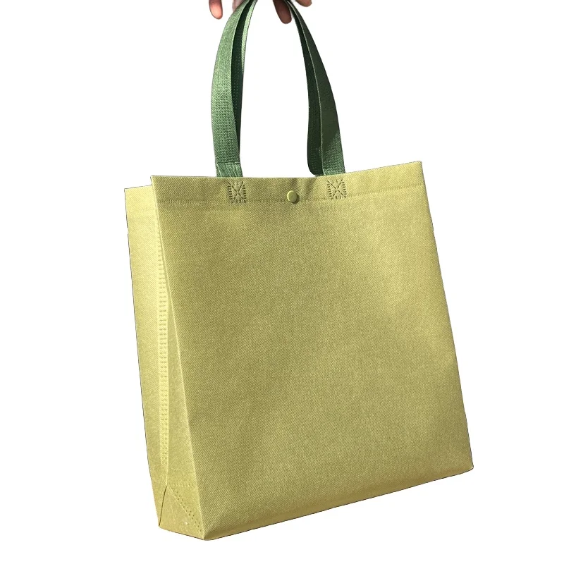 StoBag 10 pezzi Tote bag in tessuto Non tessuto tessuto per la spesa a tracolla Eco Woman Storage sacchetti portatili riutilizzabili Logo