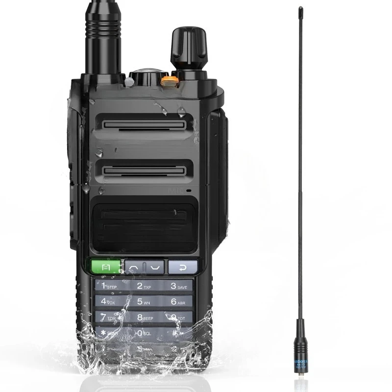 UV-9R Pro IP68 Waterproof Walkie Talkie Dual Band VHF UHF Long Range UV-9R Plus Portable Ham Two Way Radio For Hunting