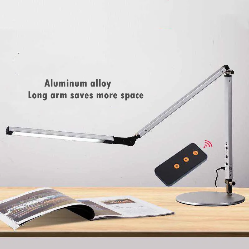 Imagem -03 - Economia de Energia Moderna Lâmpada de Mesa Led com Braçadeira Brilho Escurecimento Longo Braço Negócios Officestudy Desktop Luz para Luminária Mesa