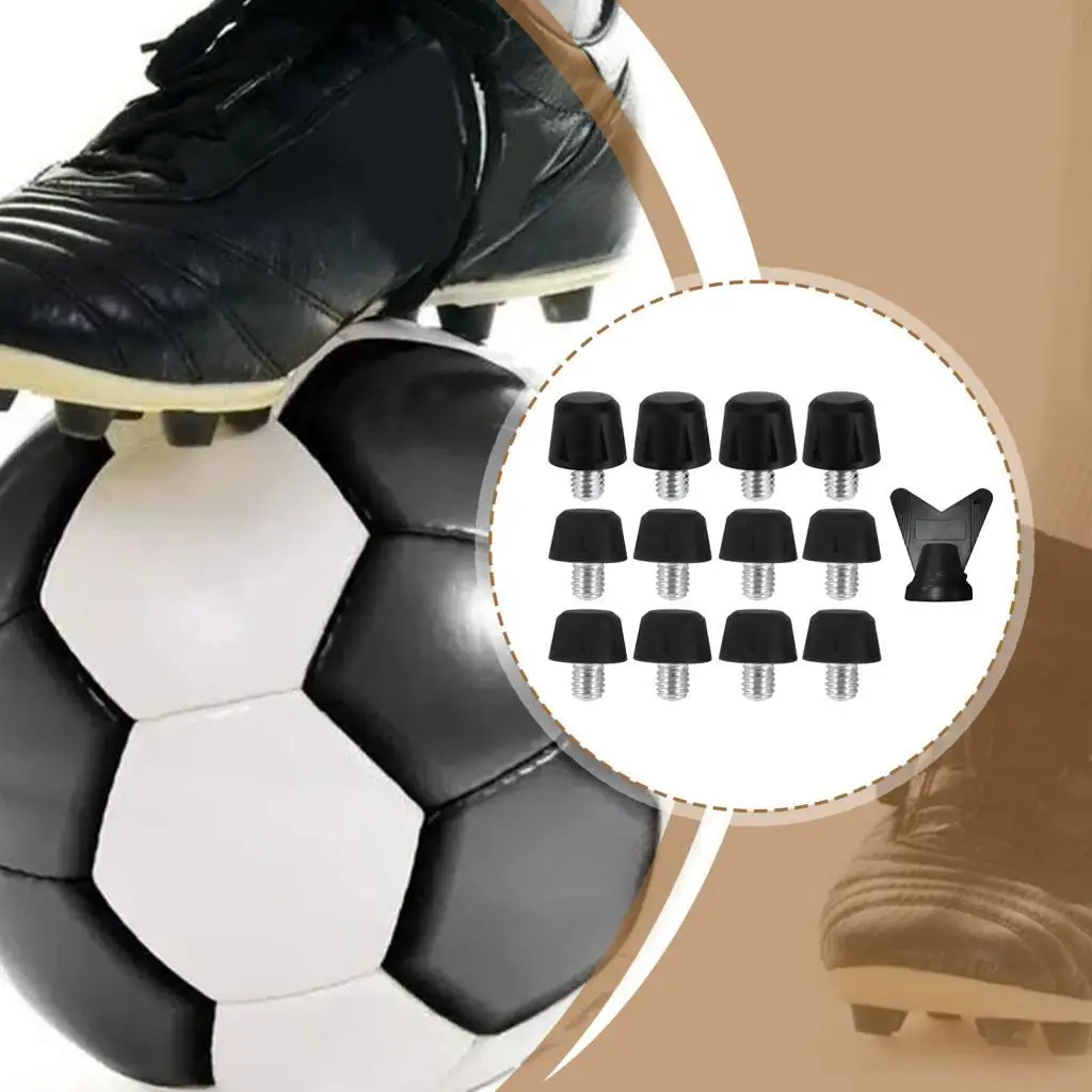 

12 Pieces Football Shoe Spikes 8mm 10mm Turf Nylon Screw in Track Shoes Spikes with Double Ended Wrench for Athletic Sneakers