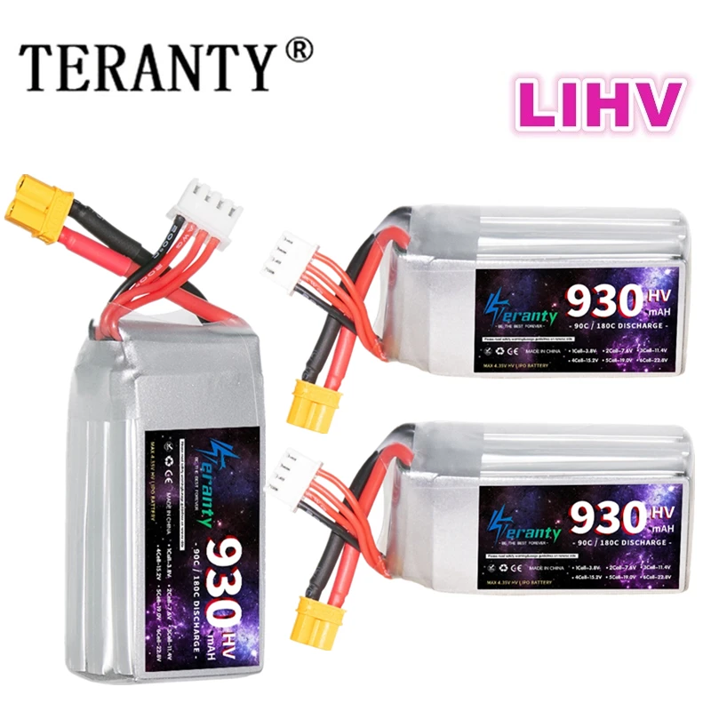 

TERANTY 11.4V 930mAh 3S 90C LiPo Battery HV For RC Helicopter Aircraft Quadcopter Car Airplane XT30/T/XT60 3S 11.4v LIHV Battery