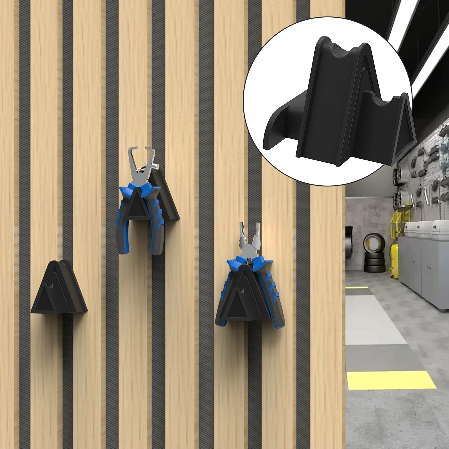 1 simple sound-absorbing panel display racks, available in black and white, compatible with various sound-absorbing panels