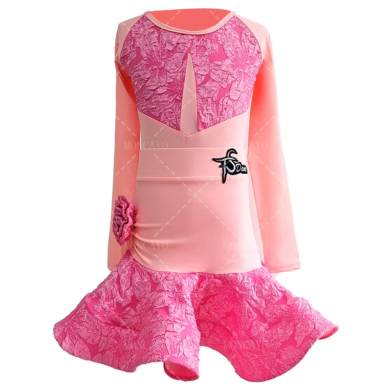 Cha Cha Rumba Samba Tango Latin Dance Dress Girls Dancing Ballroom Dance Competition Dresses Girls Latin Practice Clothes Kids